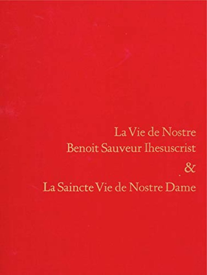 La Vie De Nostre Benoit Sauveur