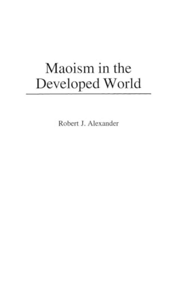 Maoism in the Developed World
