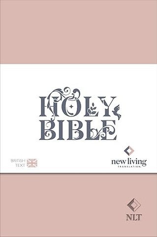 NLT Holy Bible, Pink Flexiback, Leather–Feel, Debossed Detailing, British Text, NLT New Living Translation, Flexiback, Standard size