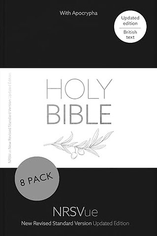 NRSVue Holy Bible with Apocrypha, Black Hardback, Silver Foiled Cover, British Text, NRSVue New Revised Standard Version Updated Edition, Hardback