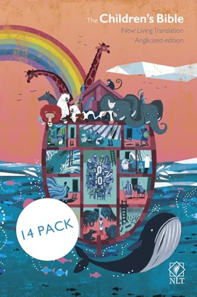 NLT Children`s Bible, Noah`s Ark Edition, 24 Full Colour Illustrations, Javier Joaquin, NLT New Living Translation, Hardback, Standard size – Pack
