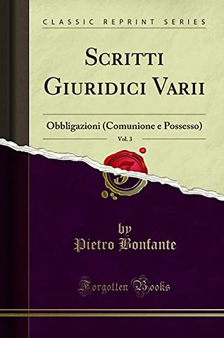 Scritti Giuridici Varii, Vol. 3