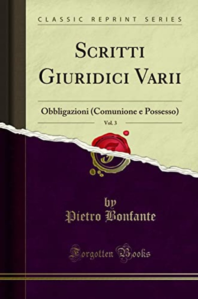 Scritti Giuridici Varii, Vol. 3