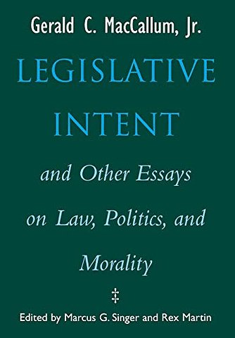 Legislative Intent