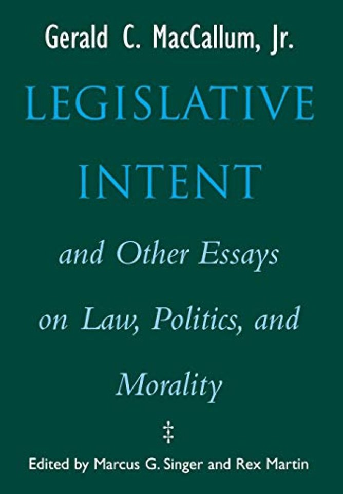 Legislative Intent
