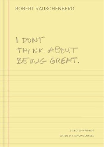 I Don't Think About Being Great