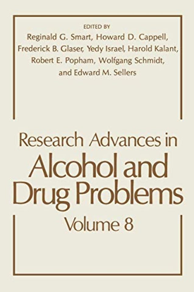 Research Advances in Alcohol and Drug Problems
