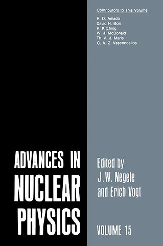 Advances in Nuclear Physics