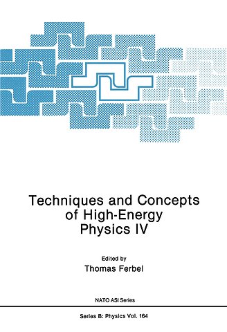 Techniques and Concepts of High-Energy Physics IV