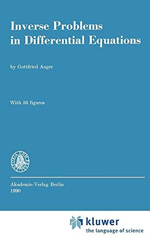 Inverse Problems in Differential Equations
