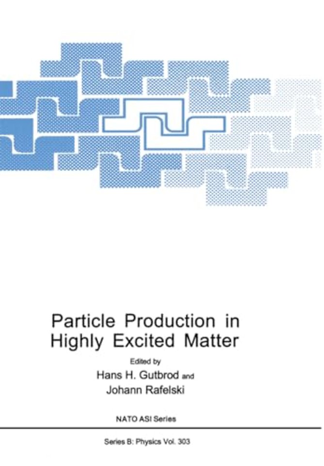 Particle Production in Highly Excited Matter