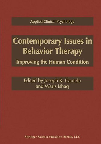 Contemporary Issues in Behavior Therapy