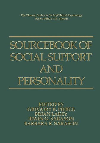 Sourcebook of Social Support and Personality