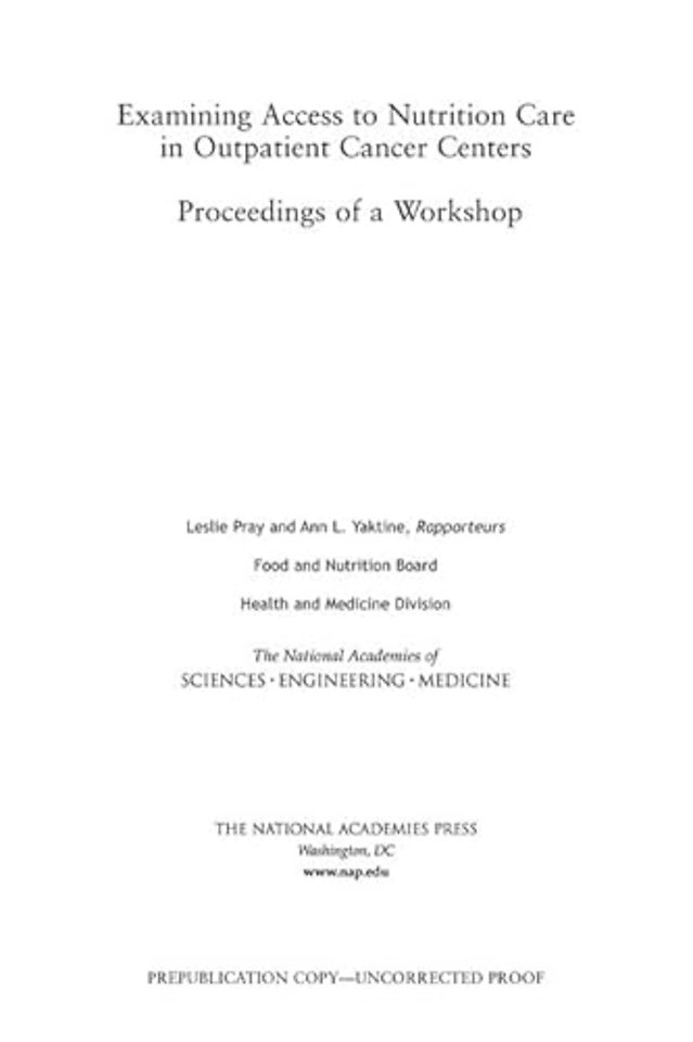 Examining Access to Nutrition Care in Outpatient Cancer Centers