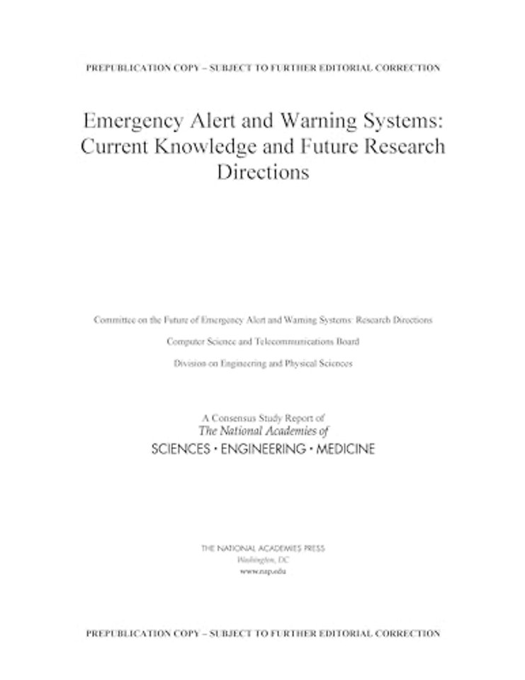 Emergency Alert and Warning Systems