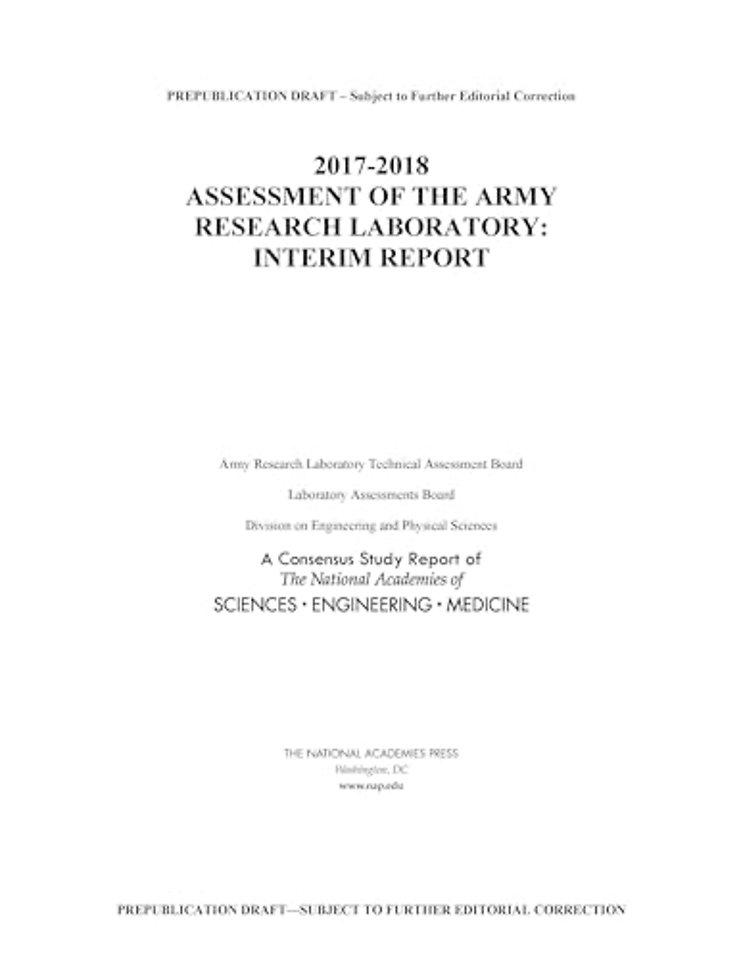 2017-2018 Assessment of the Army Research Laboratory