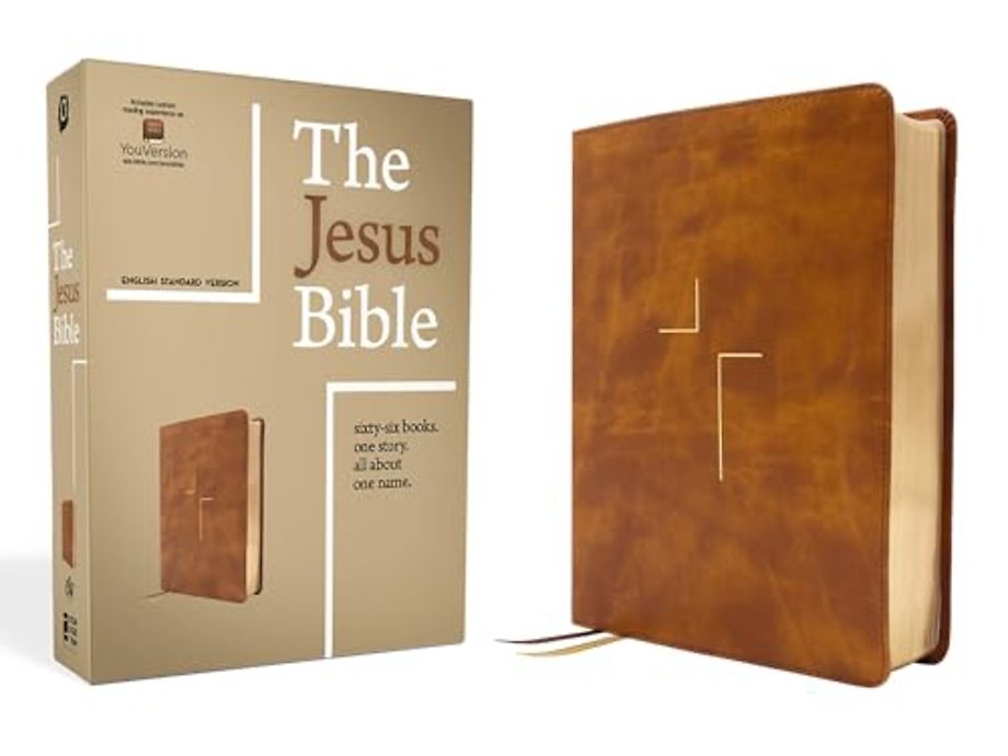 The Jesus Bible, ESV Edition, Leathersoft, Tan