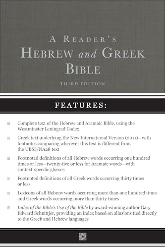 A Reader's Hebrew and Greek Bible