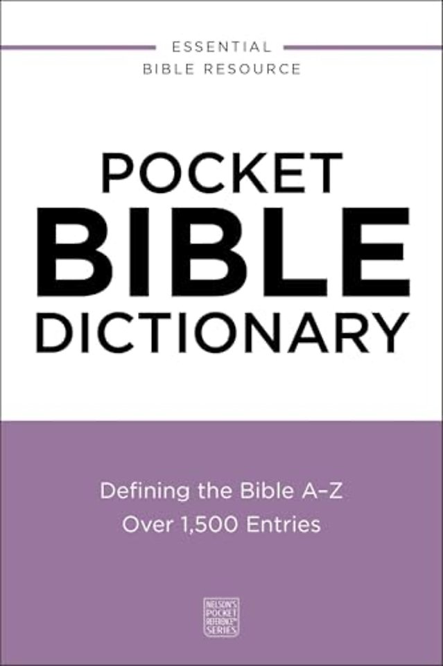 Pocket Bible Dictionary