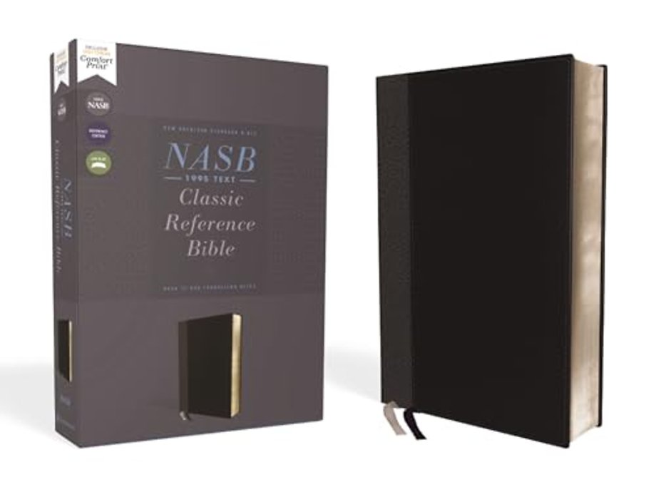 NASB, Classic Reference Bible, Leathersoft, Black, Red Letter, 1995 Text, Comfort Print