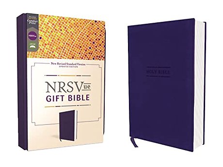 NRSVue, Gift Bible, Leathersoft, Blue, Comfort Print