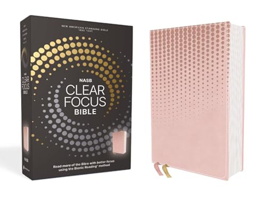 NASB, Clear Focus Bible, Leathersoft, Pink