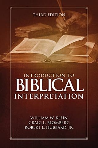 Introduction to Biblical Interpretation