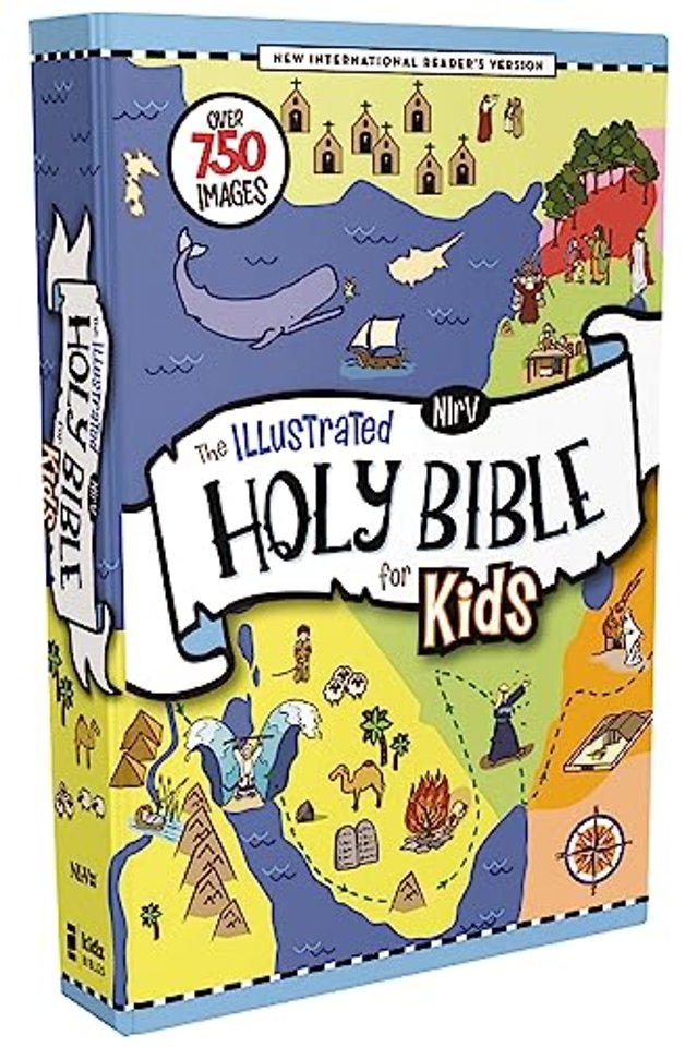 NIrV, The Illustrated Holy Bible for Kids, Hardcover, Full Color, Comfort Print