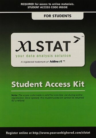 XLStat for Pearson Education Access Code Card
