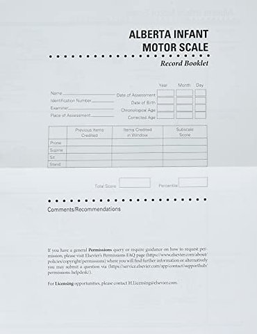 Alberta Infant Motor Scale Score Sheets (AIMS)