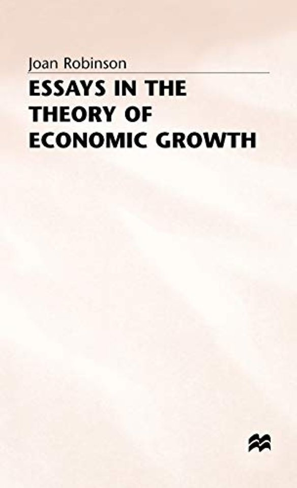 Essays in the Theory of Economic Growth