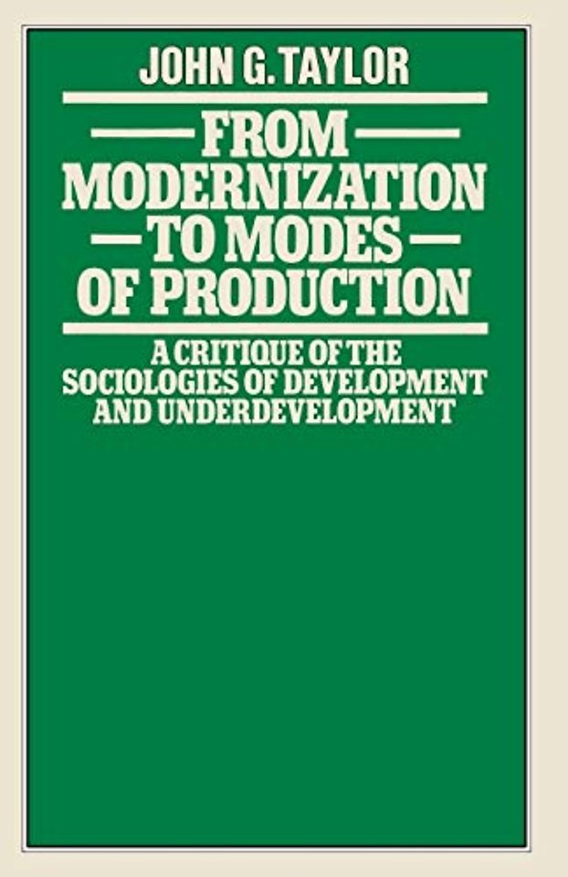 From Modernization to Modes of Production
