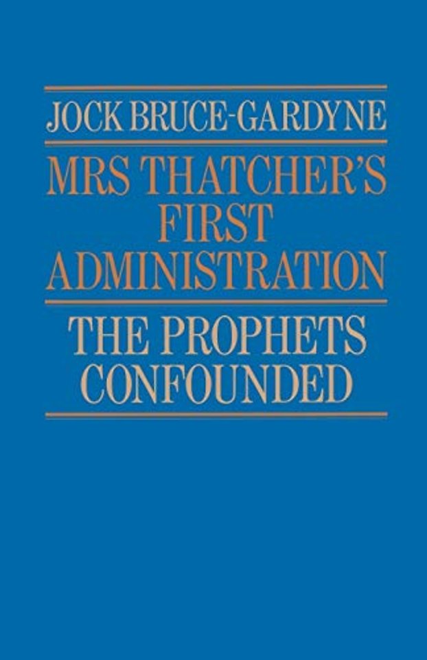 Mrs Thatcher's First Administration