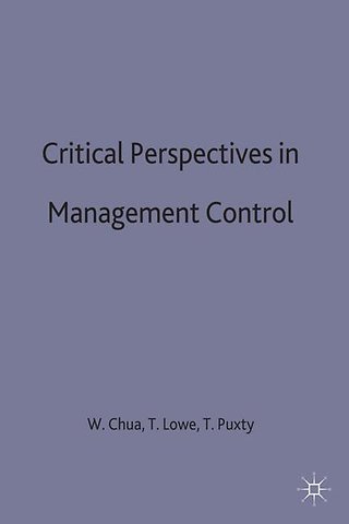 Critical Perspectives in Management Control