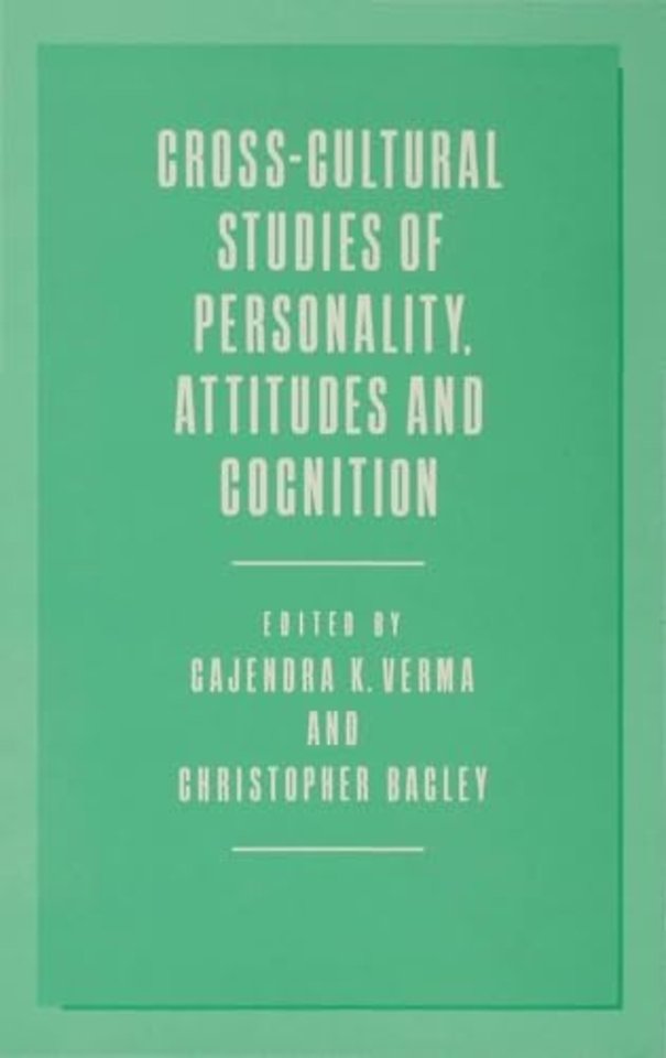 Cross-Cultural Studies of Personality, Attitudes and Cognition