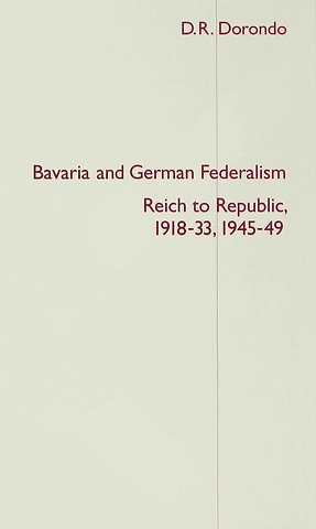 Bavaria and German Federalism