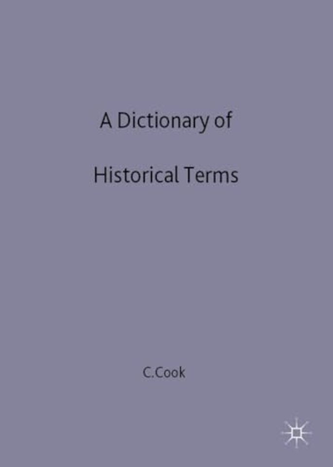 A Dictionary of Historical Terms