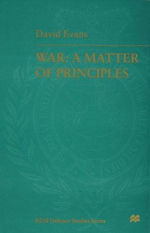 War: A Matter of Principles