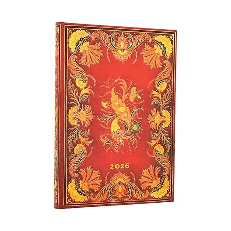 2026 Fiammetta Midi 12-month Vertical Hardcover Flexi Dayplanner 2026 (Elastic Band Closure)