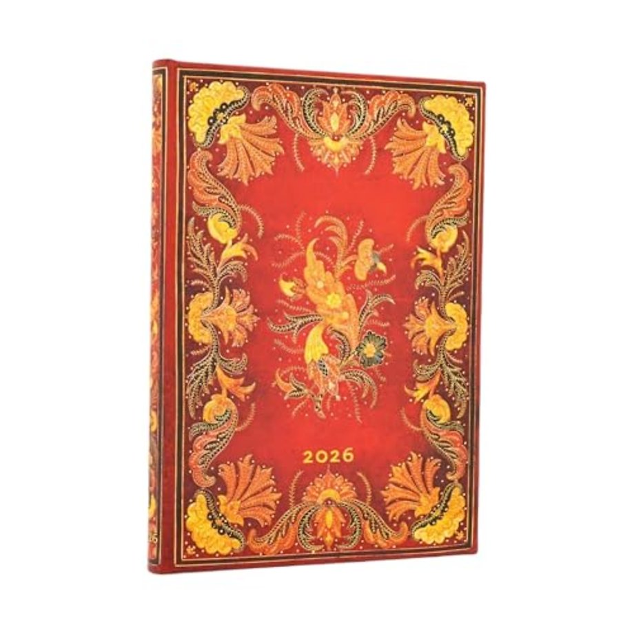 2026 Fiammetta Midi 12-month Vertical Hardcover Flexi Dayplanner 2026 (Elastic Band Closure)