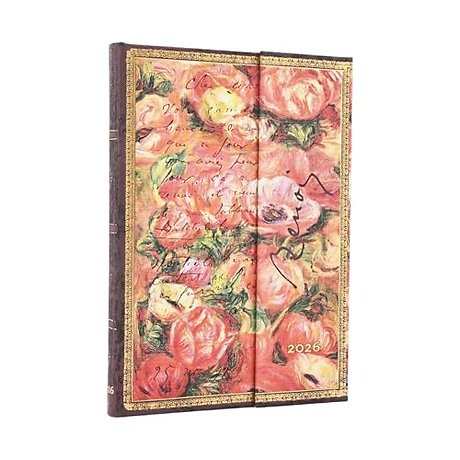 2026 Renoir, Letter to Morisot (1892) (Embellished Manuscripts Collection) Midi 12-month Vertical Hardcover Flexi Dayplanner 2026 Renoir, Letter to Morisot (1892 (Wrap Closure)