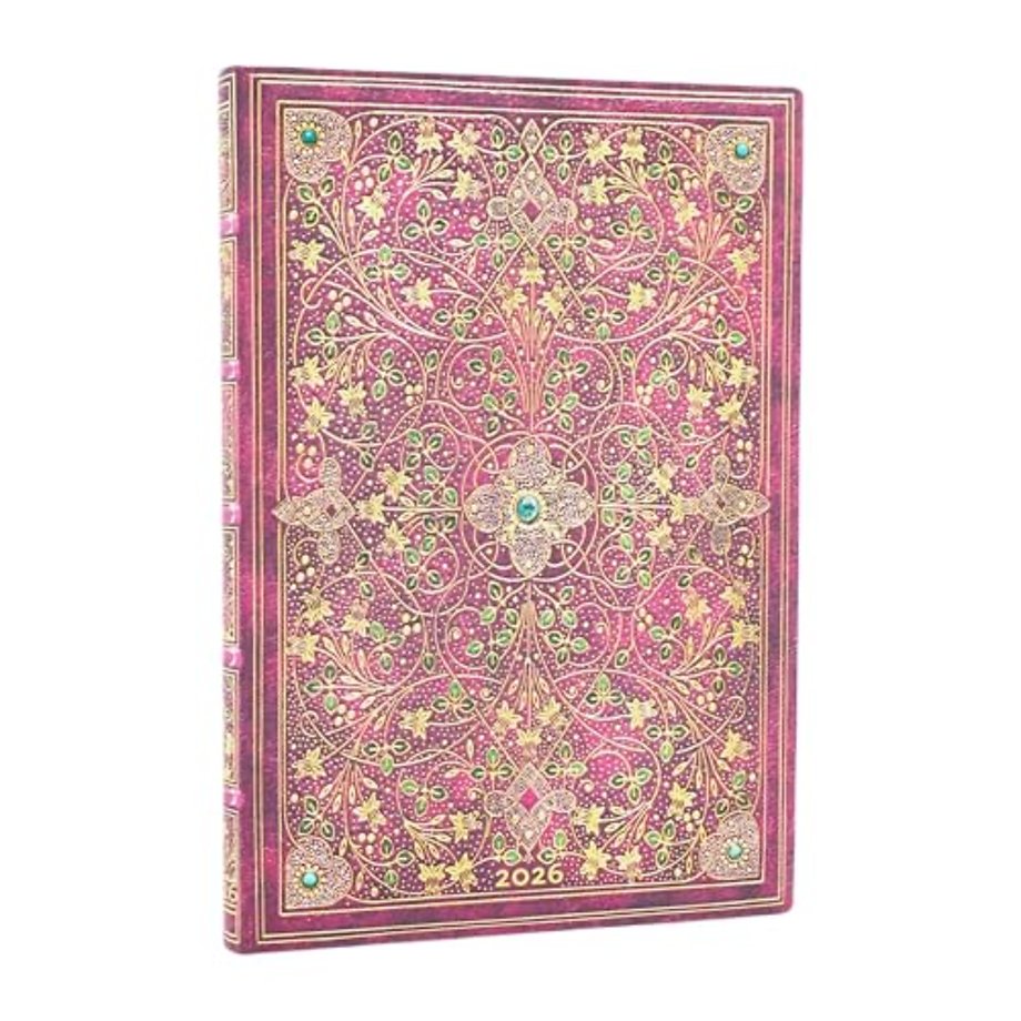 2026 Diamond Jubilee (Sangorski & Sutcliffe) Midi 12-month Horizontal Softcover Flexi Dayplanner 2026 (Elastic Band Closure)