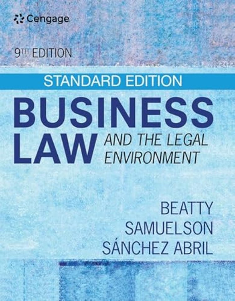 Business Law and the Legal Environment - Standard Edition