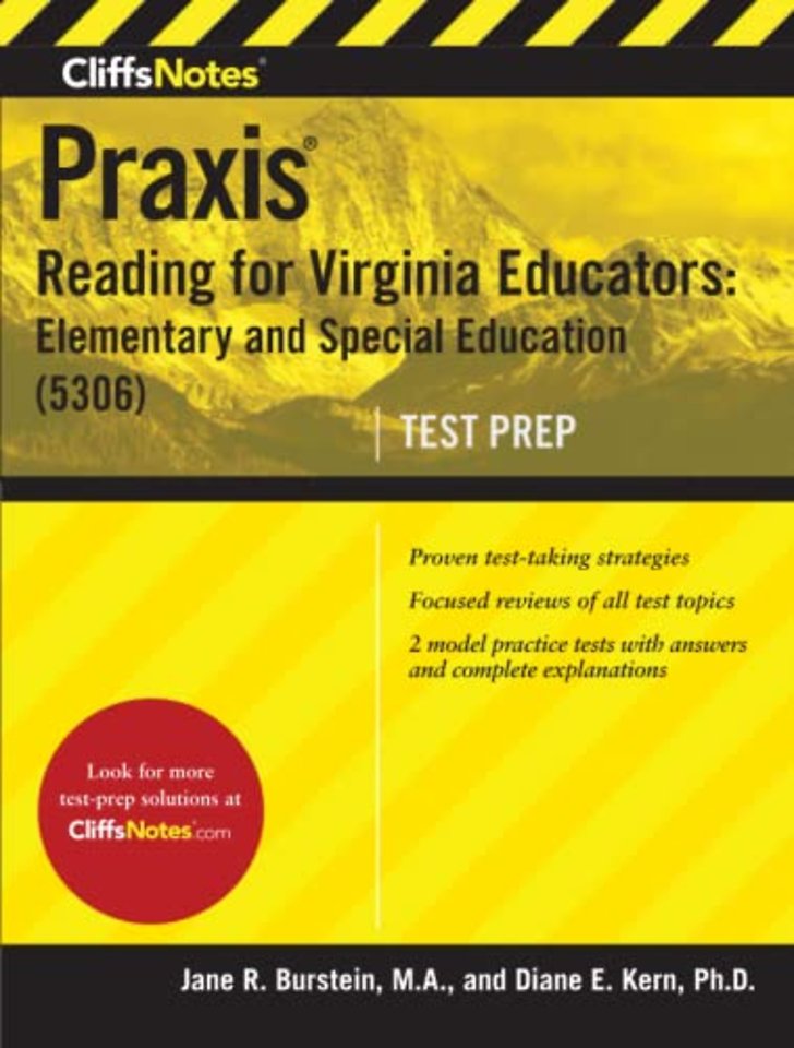 CliffsNotes Praxis Reading for Virginia Educators