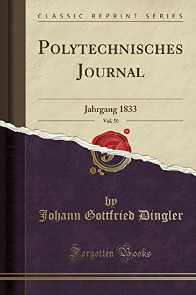 Polytechnisches Journal, Vol. 50