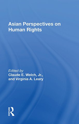 Asian Perspectives On Human Rights