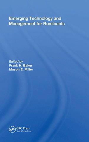 Emerging Technology And Management For Ruminants