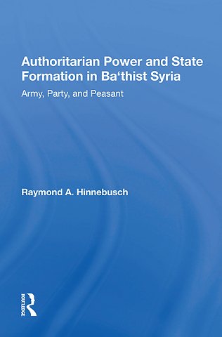 Authoritarian Power And State Formation In Ba`thist Syria