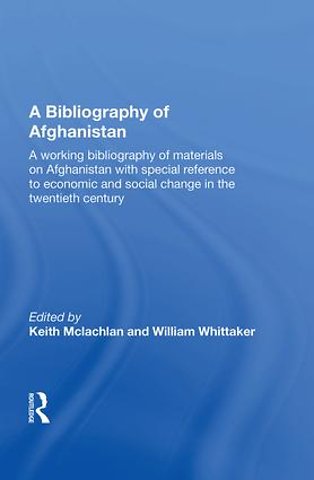 Bibliography Of Afghanistan
