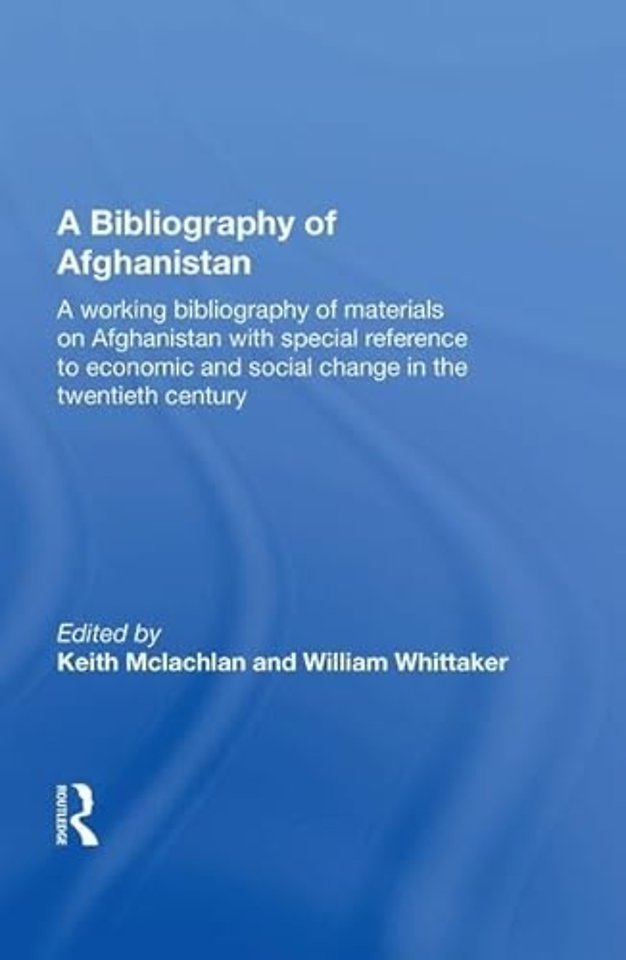Bibliography Of Afghanistan